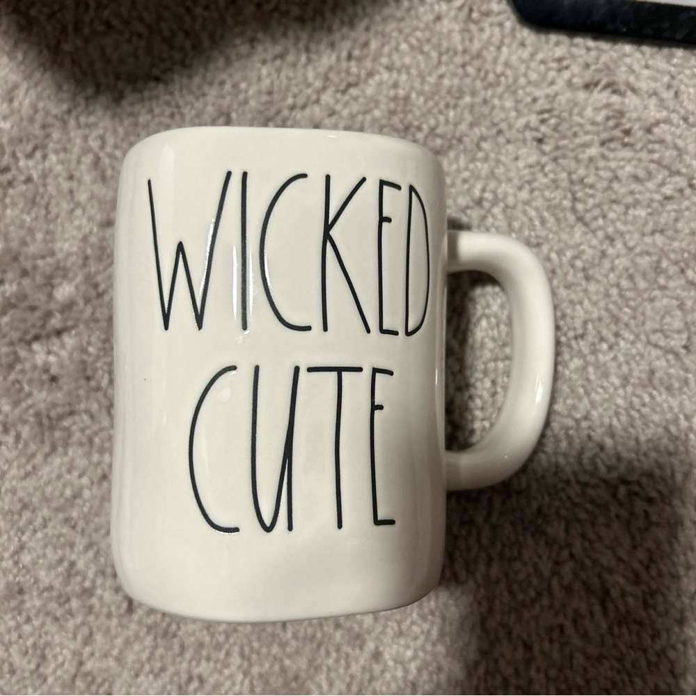 Rae Dunn “Wicked Cute” Cat Double Sided Mug